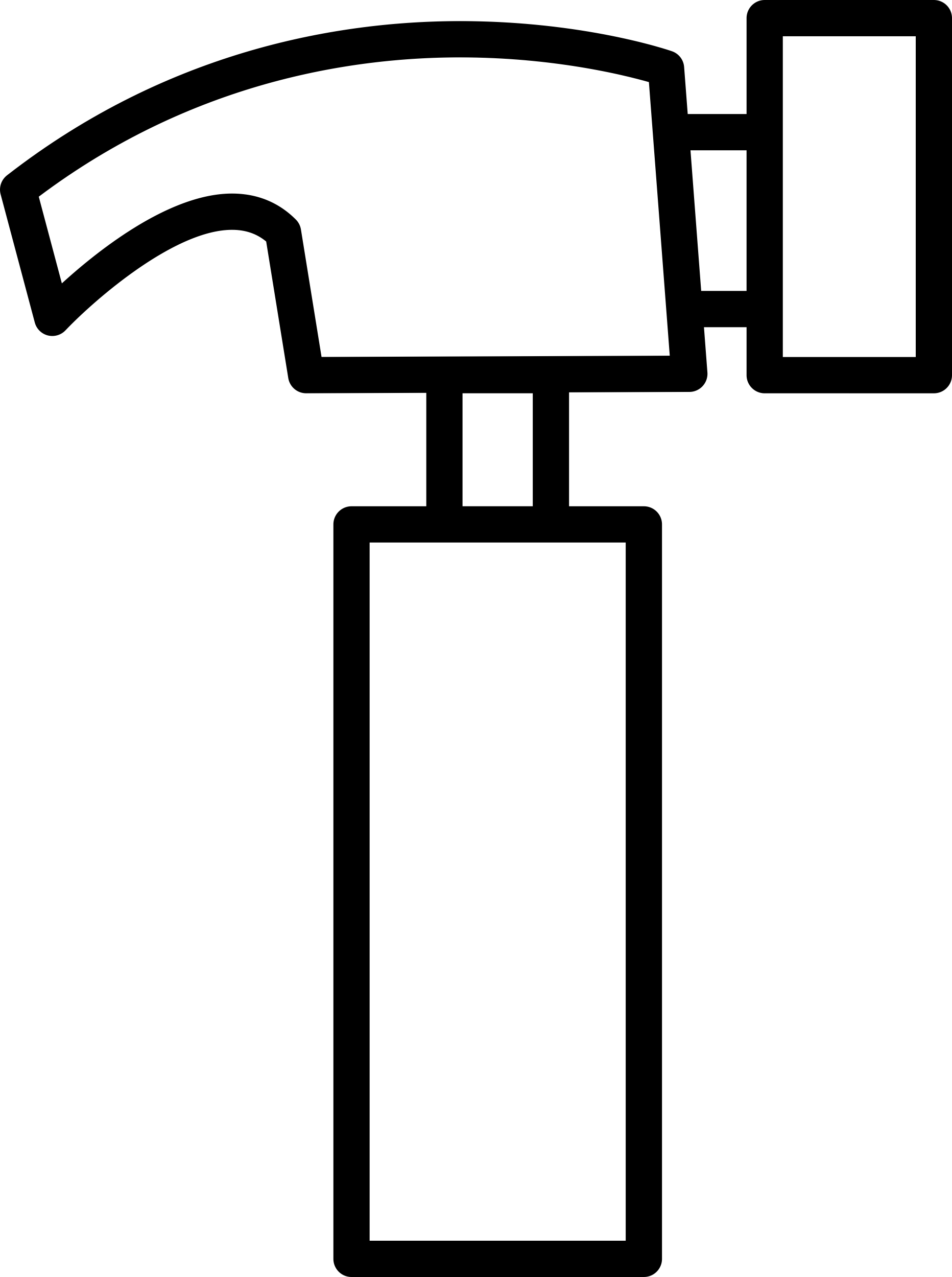 Hammer Outline Craft Design Svg File Free Vectors
